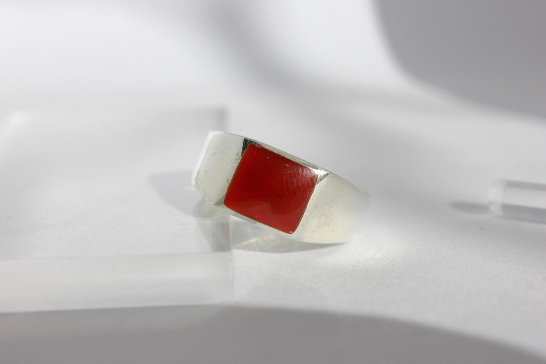 Red Jasper | 925 טבעת כסף