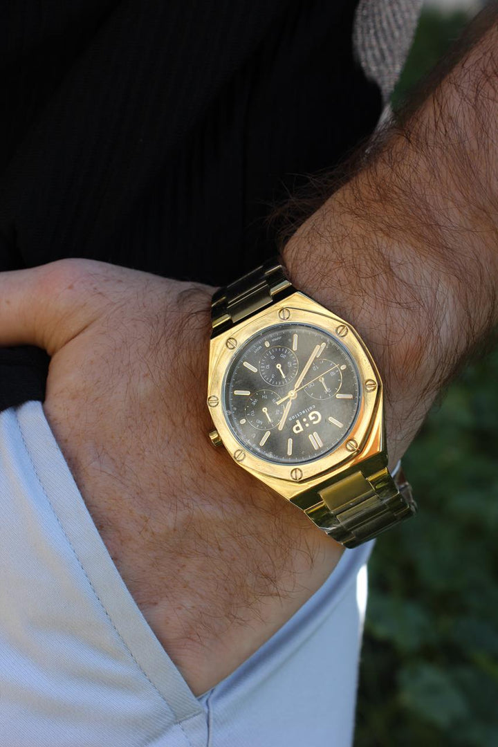 G:P | Golden Sharp - שעון זהב לגבר