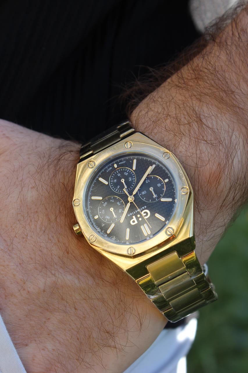 G:P | Golden Sharp - שעון זהב לגבר
